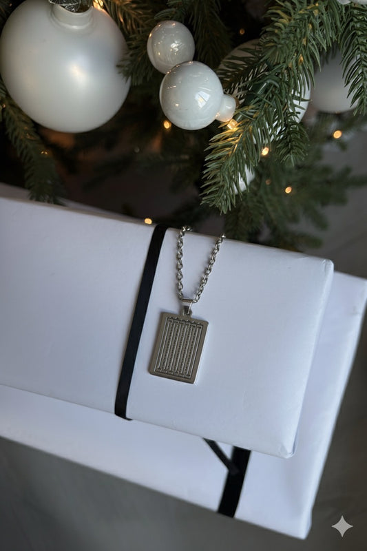 Swimming Pendant Necklace — Silver