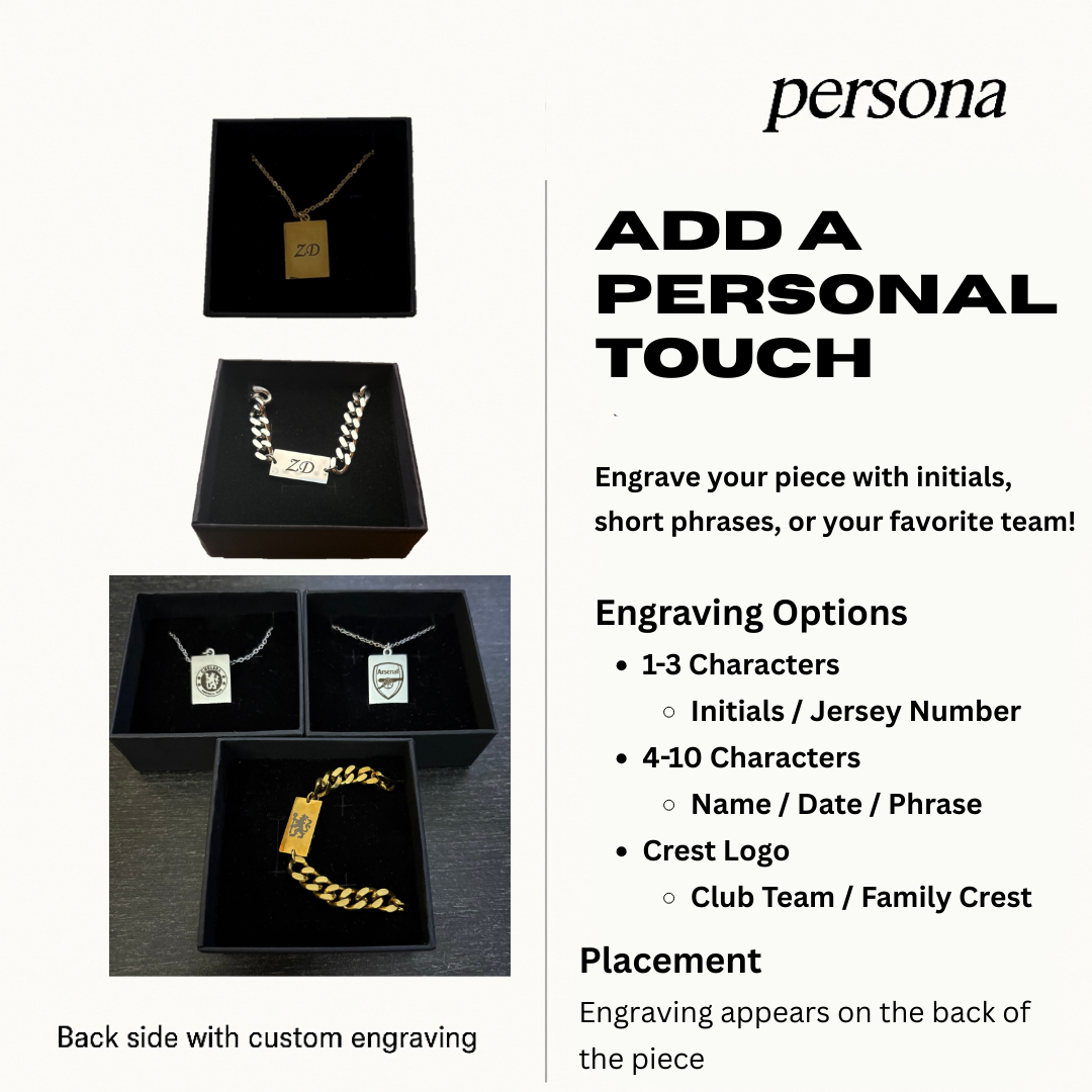 Track Pendant Necklace — Gold