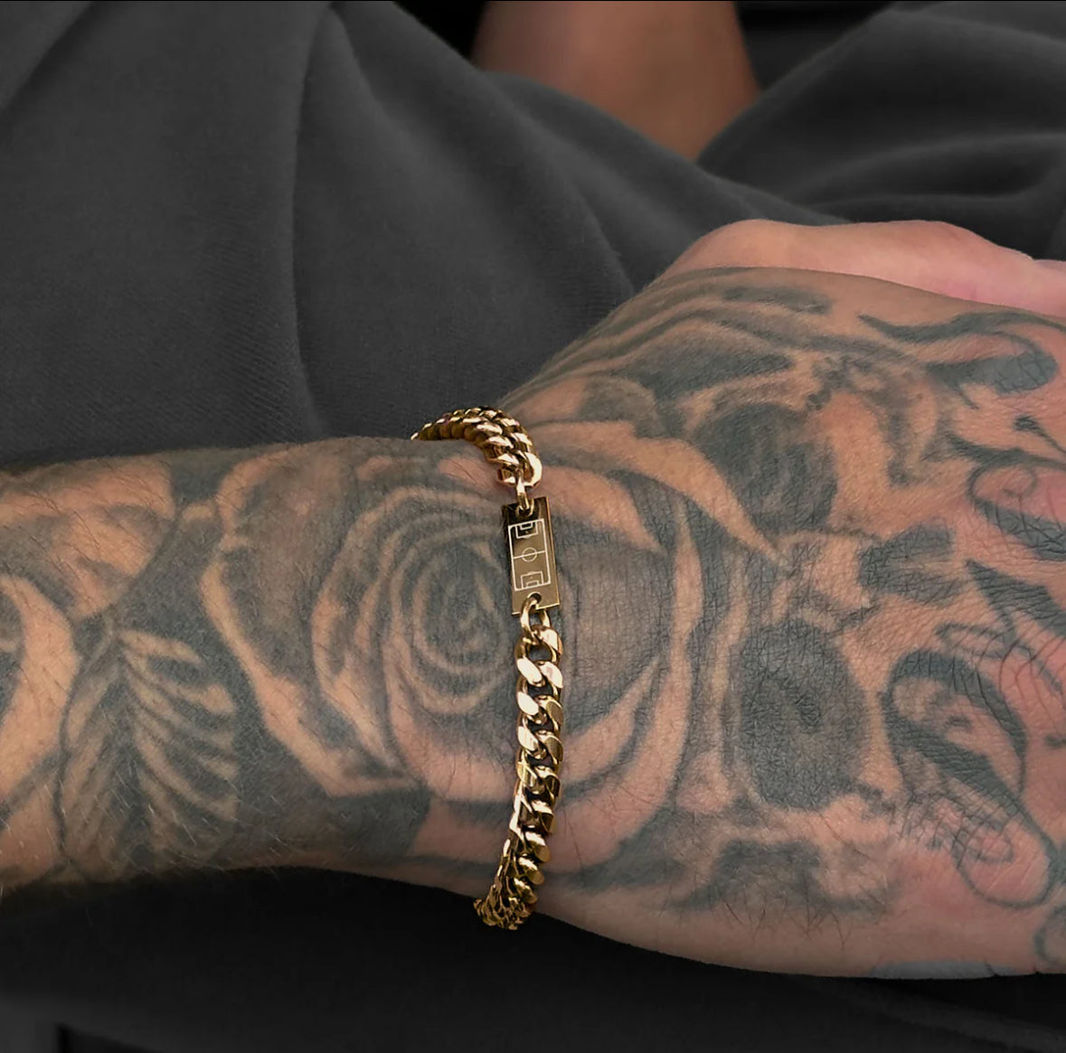 Cuban Soccer Bracelet – Gold