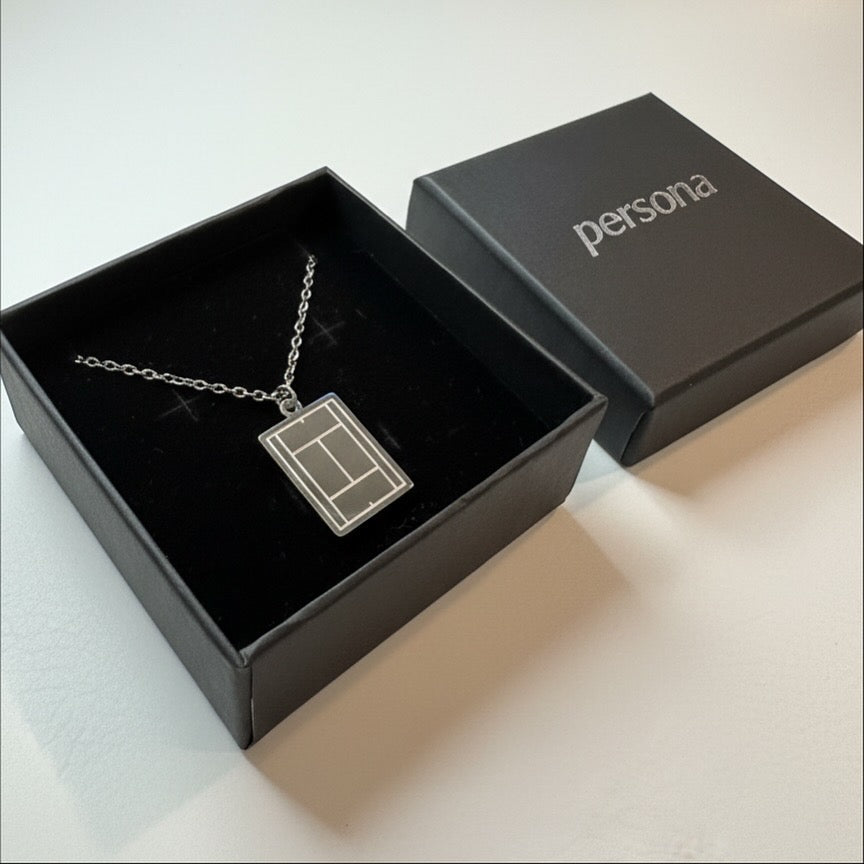 Tennis Court Necklace - SIlver