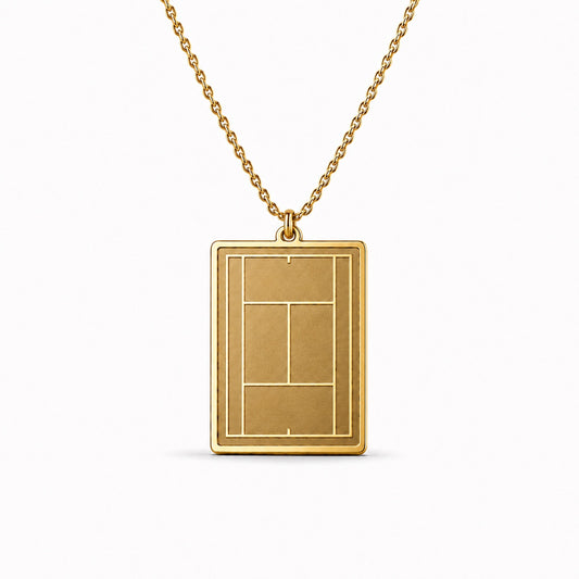 Tennis Court Necklace - Gold