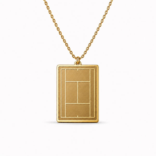 Tennis Court Necklace - Gold