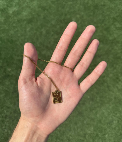 Soccer/Football Field Necklace – Gold
