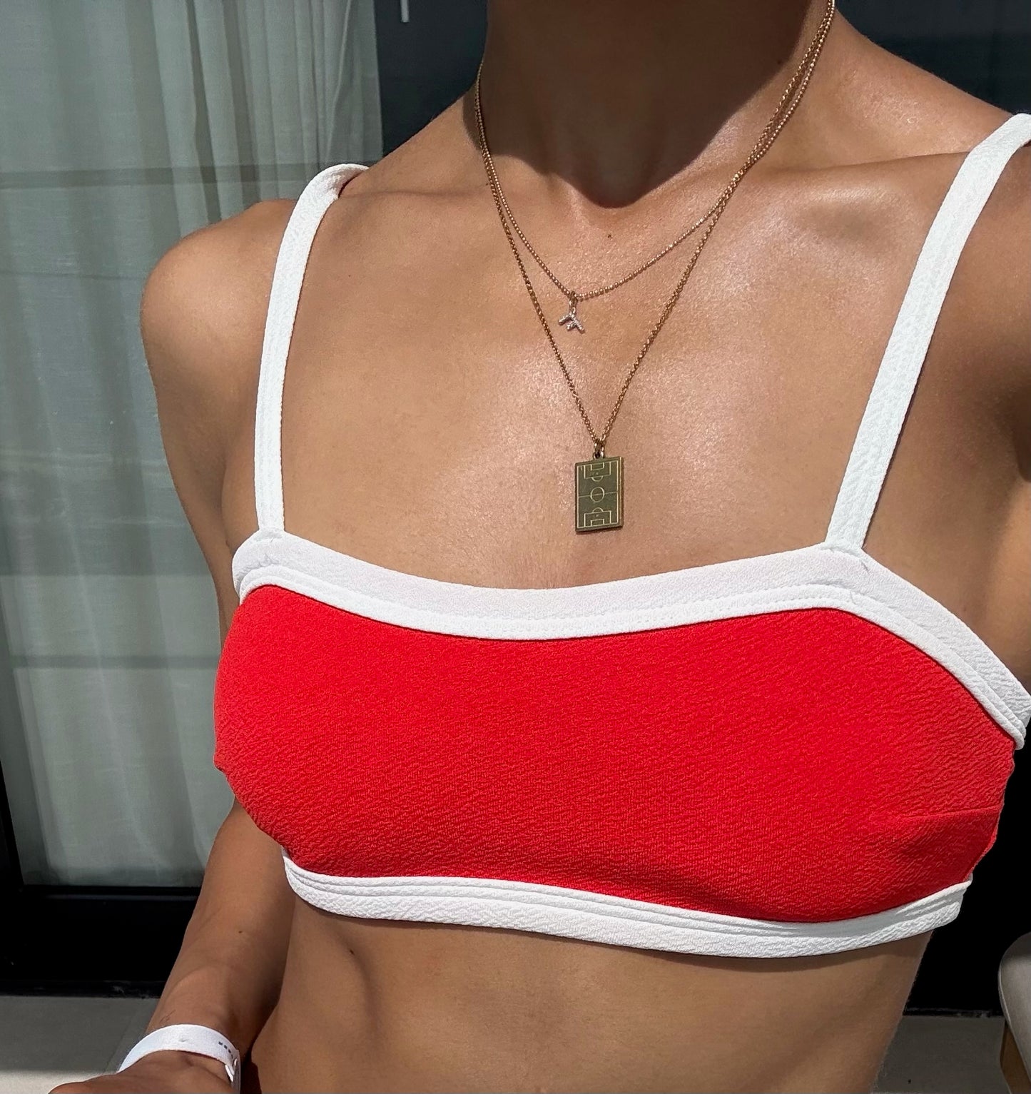 Soccer/Football Field Necklace – Gold