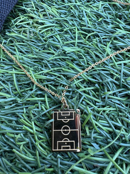 Soccer/Football Field Necklace – Gold