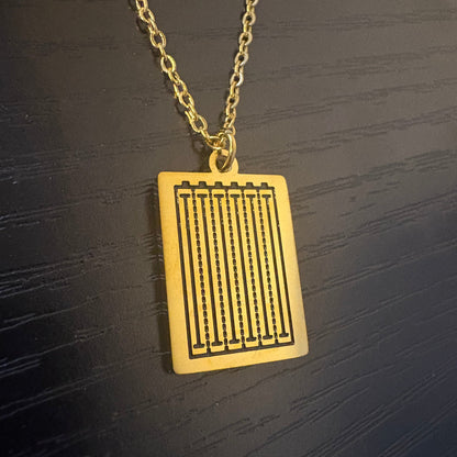 Swimming Pendant Necklace — Gold