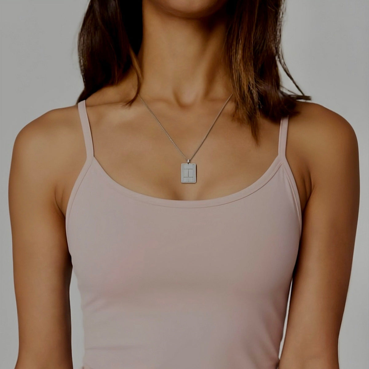 Tennis Court Necklace - SIlver
