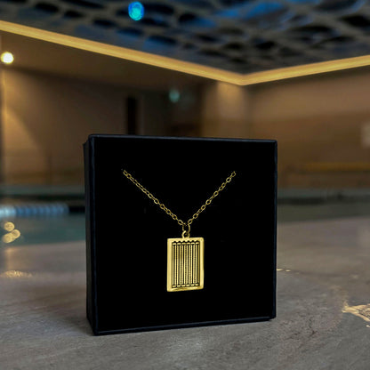 Swimming Pendant Necklace — Gold