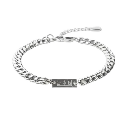 Cuban Soccer Bracelet – Silver