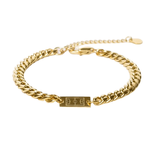 Cuban Soccer Bracelet – Gold