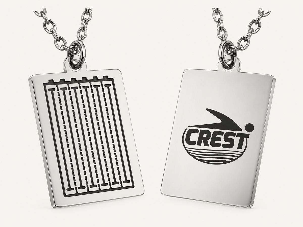 CREST Swim Club Necklace — Silver