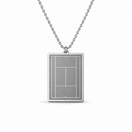 Tennis Court Necklace - SIlver