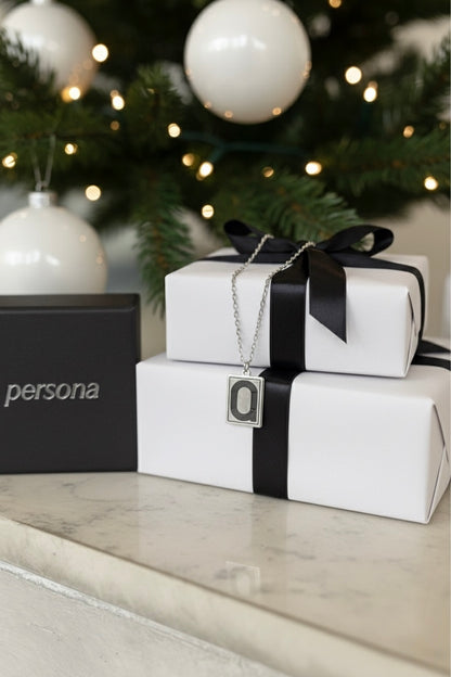 Track Pendant Necklace — Silver