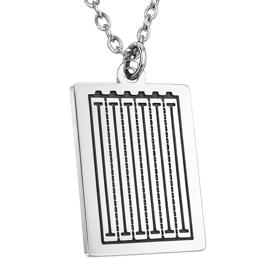 Swimming Pendant Necklace — Silver