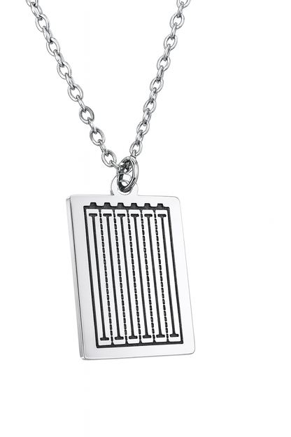 Swimming Pendant Necklace — Silver