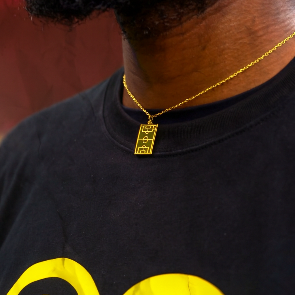 Soccer Pitch Necklace(Gold)