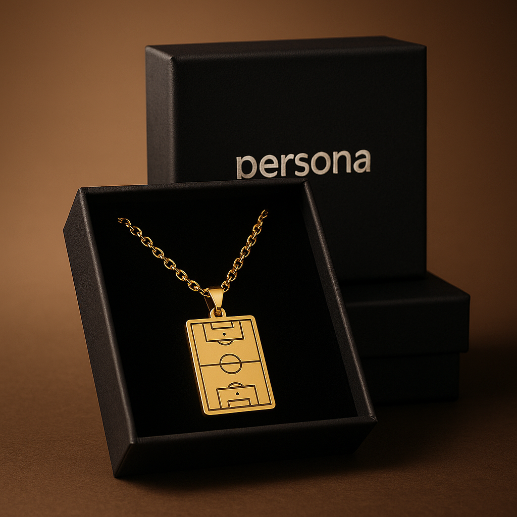 Soccer Pitch Necklace(Gold)