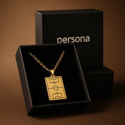 Soccer Pitch Necklace(Gold)