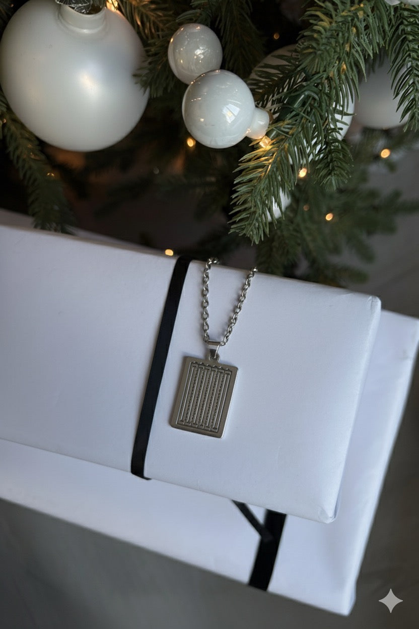 Swimming Pendant Necklace — Silver