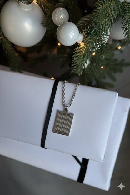 Swimming Pendant Necklace — Silver