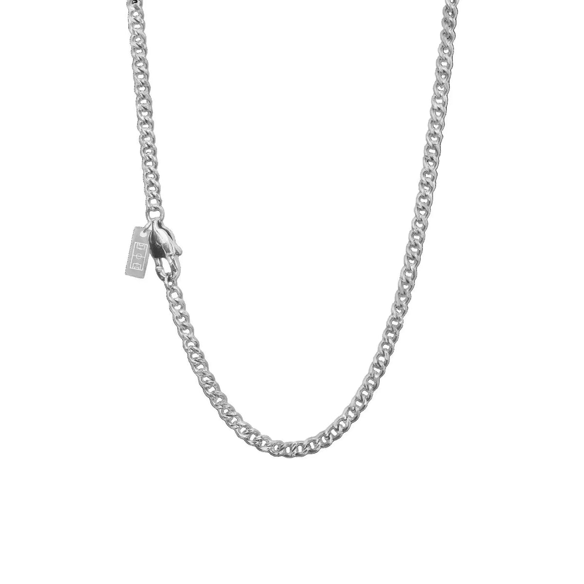 Curb Chain Necklace — Silver