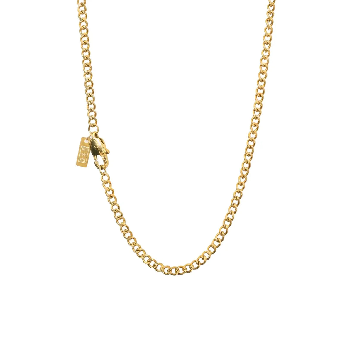 Curb Chain Necklace — Gold