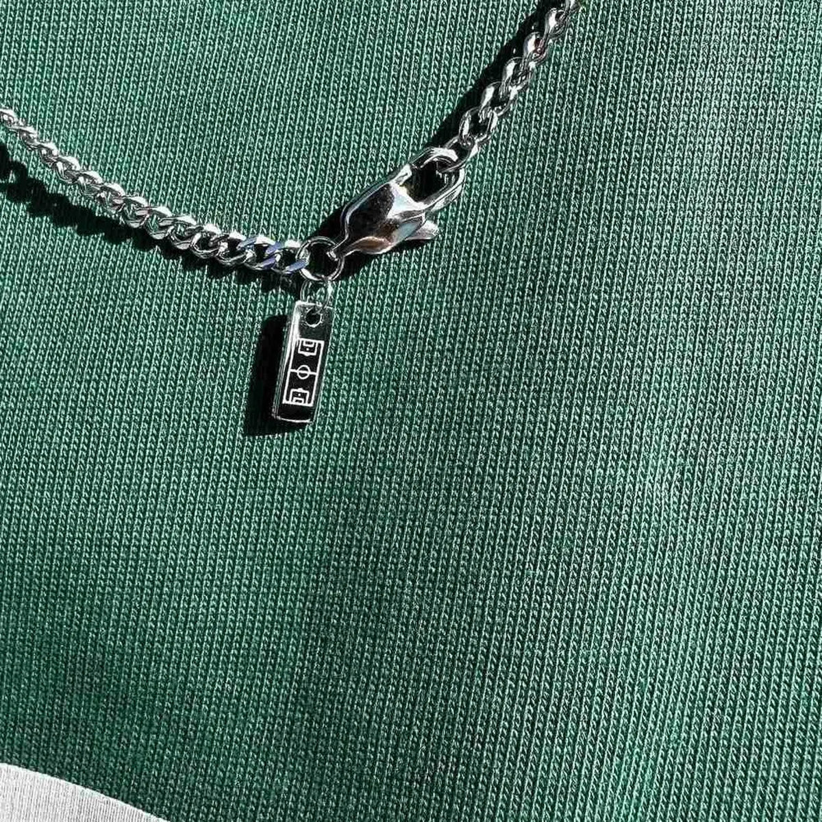 Curb Chain Necklace — Silver